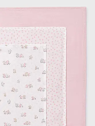 MAYORAL | Couche en tissu pour bébé - Lot de 3 langes beige | rosa